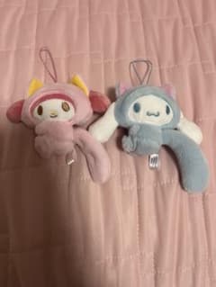 マイメロディ シナモロール ぬいぐるみ マスコット 2点セットのサムネイル