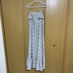 ペイズリー柄 キャミソール ロングワンピース
