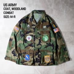 アメリカ軍 80s USA製 BDU 特殊部隊ワッペン ウッドランドカモ L