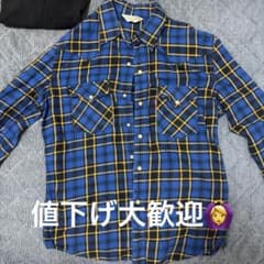 (美品)Levi's Red Tab ネルシャツ ブルー チェック Lのサムネイル