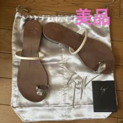 ジュゼッペザノッティ ビジュー付きサンダル サイズ37 - メルカリ