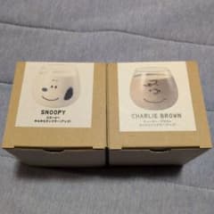 【新品未使用】SNOOPY スヌーピー ガラスコップ 2個セットのサムネイル