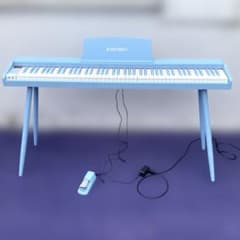 KIMFBAY 電子ピアノ 水色 88鍵盤 ブラック BL-8803 展示品 - メルカリ