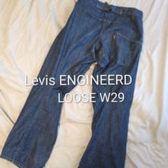 Levi's ENGINEERD LOOSE W29 立体裁断　シンチバック Levi's ENGINEERD LOOSE W29 立体裁断 シンチバック - メルカリ