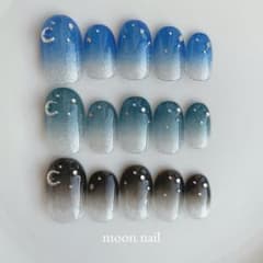 オーダー ネイルチップ ～星降る夜のグラデーション～ マグネット