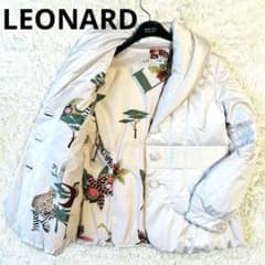 レオナール LEONARD ダウンジャケット 花柄 レオパード ポケット