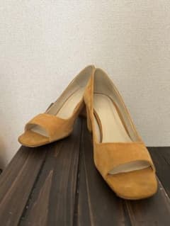 ZARA BASIC オープントゥ　スエード 38サイズのサムネイル