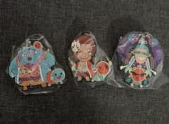 ONE PIECE × 북의 달인 캡슐 고무 마스코트 3 개 세트