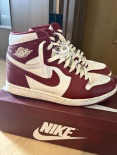 NIKE AJ1 HIGH OG ボルドー 28cm 箱替え紐のサムネイル