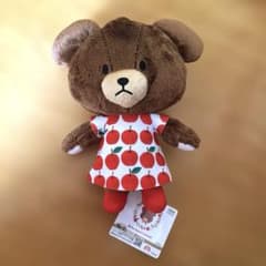くまのがっこう ジャッキー ぬいぐるみ りんご柄