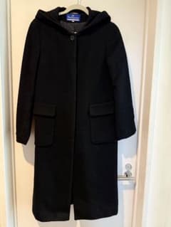 Burberrys Blue Label ブラックロングコート 38 - メルカリ