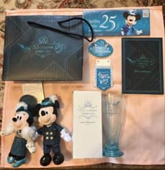 新品』東京ディズニーシー25周年 ジュビリーガラ ぬいぐるみ&グラス