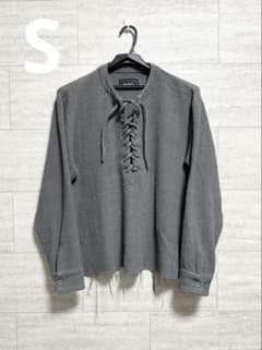 【GRANCY】レースアップ カットソー グレーのサムネイル