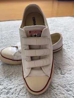 Converse All Star レザー ベルクロ ホワイトのサムネイル