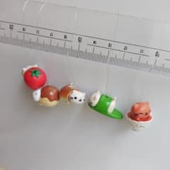 にゃんにゃんにゃんこ 透明ストラップ ランダム5種セットのサムネイル