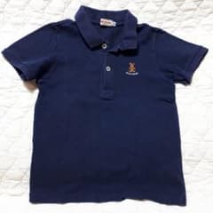 キッズ　ポロシャツ　120　紺のサムネイル