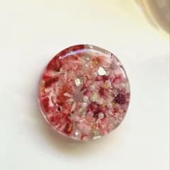 レジン ヘアゴム ピンク◡̈♥︎花びら ドライフラワー - メルカリ