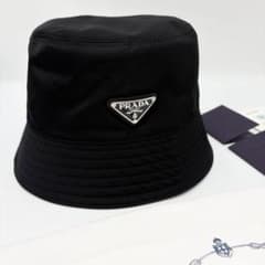 ♡新品同様♡ PRADA リナイロン バケットハット Lサイズ 三角ロゴ