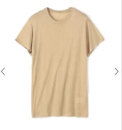 【新品未使用】BASERANGE ベージュ 半袖シアーTシャツ Sサイズのサムネイル