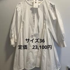 yori サイドギャザーパフスリーブブラウス ホワイト 白 36 半袖 - メルカリ