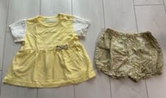 Babe & Co. イエロートップスと花柄ショートパンツセットのサムネイル