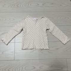 ZARA ドット柄 リブ長袖トップス 86cmのサムネイル