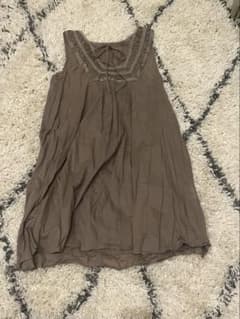 フェアリー グランジ カーキ ノースリーブ ワンピースのサムネイル