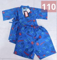 Brand new with tags, MARVEL Spider-Man Jinbei (Japanese summer kimono) - Blue, 110cm