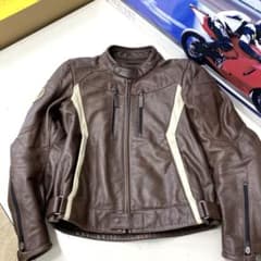 BMW Motorrad Double Rレザー ジャケット ブラウン - メルカリ