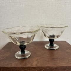 倉敷ガラス デザートカップ 2個セット フリルエッジ 倉敷ガラス デザートカップ 2個セット フリルエッジ - メルカリ