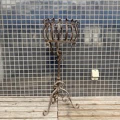 ヴィンテージ アイアン フラワースタンド プランターラック 花台 バスケット