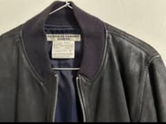 KATHARINE HAMNETT ブルゾン ゴートスキン スエード×レザーのサムネイル