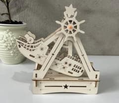 木製 海賊船 バイキング船 工作キット 手作り DIYのサムネイル