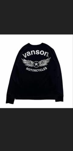 vanson バンソン 長袖Tシャツ ブラックのサムネイル