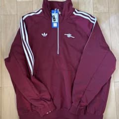 Adidas バーガンディ ハーフジップジャージ アーセナルXL 当日発送可