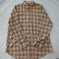 Burberry チェック柄 長袖シャツ XL ベージュのサムネイル