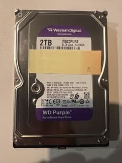 WD Purple 2TB HDDのサムネイル