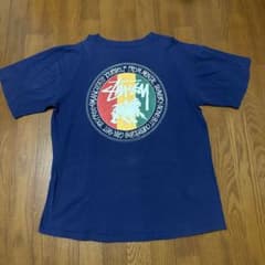 STUSSY ステューシー Tシャツ ラスタカラー 古着　ラスタライオン