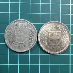 スイス 5フラン銀貨1931年 1967年 スイス 5フラン銀貨1931年 1967年 - メルカリ