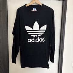 90年代adidas 長袖Tシャツ ブラックMのサムネイル