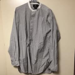 RRL ノーカラーシャツ ストライプのサムネイル