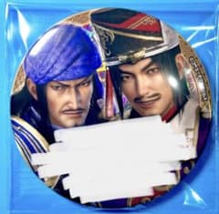 真・三國無双 8 帰したくない セリフ ホログラム 缶バッジ 賈詡 陳宮s65