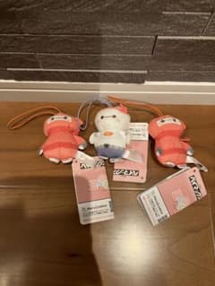 베이맥스 봉제인형 키홀더 3점 세트