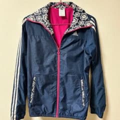 【 匿名配送】adidas ネイビーウィンドブレーカー