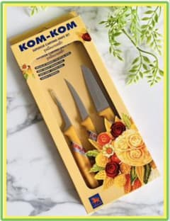 《新品》Komkom カービングナイフ　3本セット