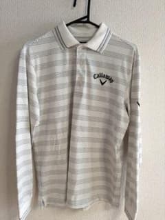 Callaway 長袖ポロシャツ ホワイトストライプのサムネイル