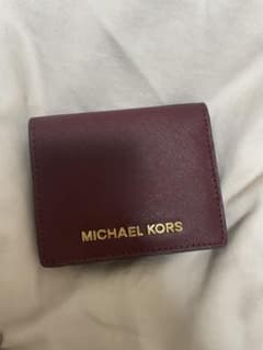 MICHAEL KORS 二つ折り財布 カードケース ボルドーのサムネイル