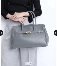 UU様専用※【美品】AULENTTI ベルト付レザーバッグ グレー - メルカリ