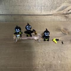 ガラス細工　ちびくろさんぼ ガラス細工 クロンぼ ちびクロさん - メルカリ