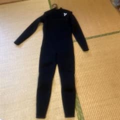 ウェットスーツ　フロントチェストジップ　Lサイズ　フルスーツ 黒のサムネイル